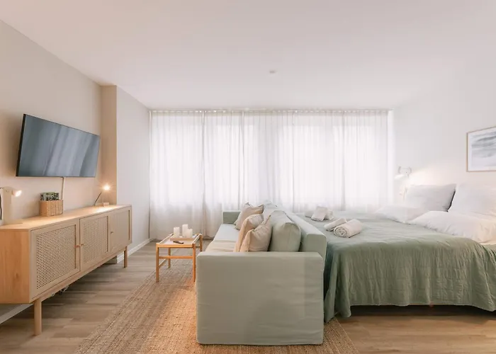5 Min 1-room - Free Parking 600 Mbit Wifi Apartment *